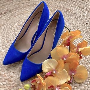 Cobalt blue heel stiletto